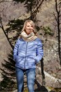Scandinavian Explorer dunjakke lady lilla med hette thumbnail