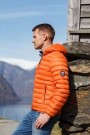 Scandinavian Explorer dunjakke unisex brent orange med hette thumbnail