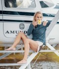 Amundsen Sports 3 incher concord shorts natural/olive woman thumbnail
